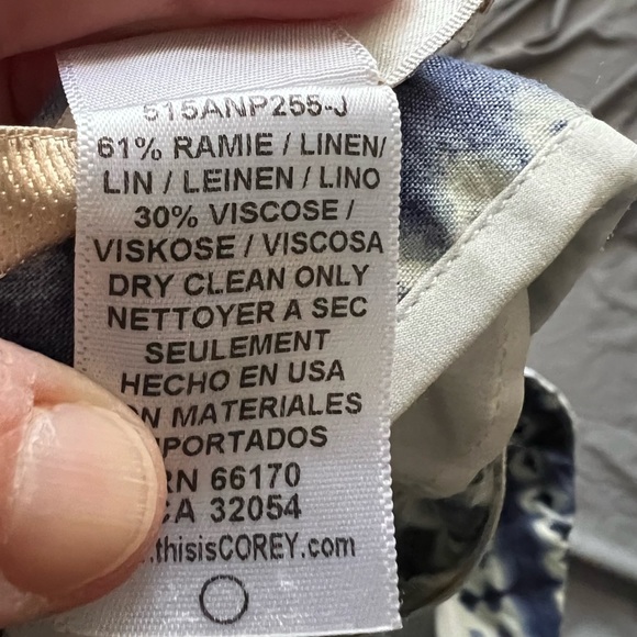 Anthropologie Corey Lynn Calter Nalu High Waist Wide Leg Cropped Pant 6 Blue - Picture 13 of 13